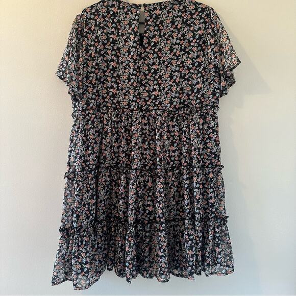 NWT Jacqueline de Yong Ditzy Layered floral dress Size 8 - Picture 5 of 7